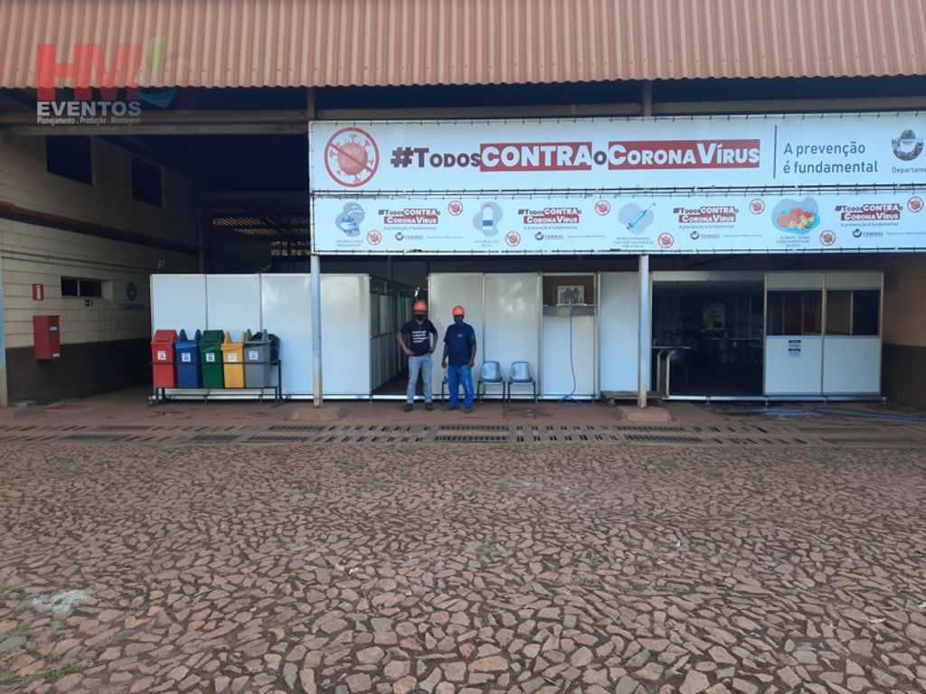 Montagem e ampliação dos escritórios e refeitório